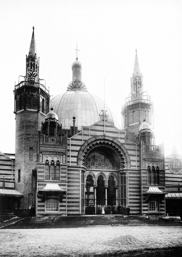 Detail of The Glasgow Exhibition Building of 1888. London, England, 1888 by Anonymous