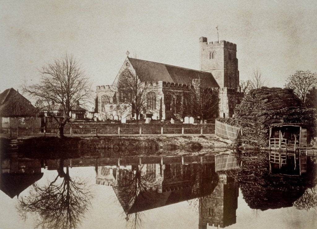 Detail of Hawkhurst Church by Benjamin Brecknell Turner