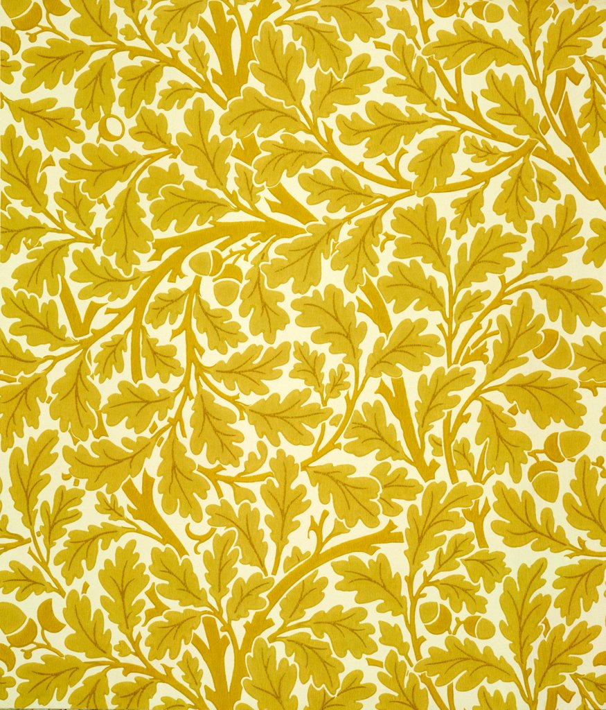 Detail of The Oak Tree wallpaper by John Henry Dearle