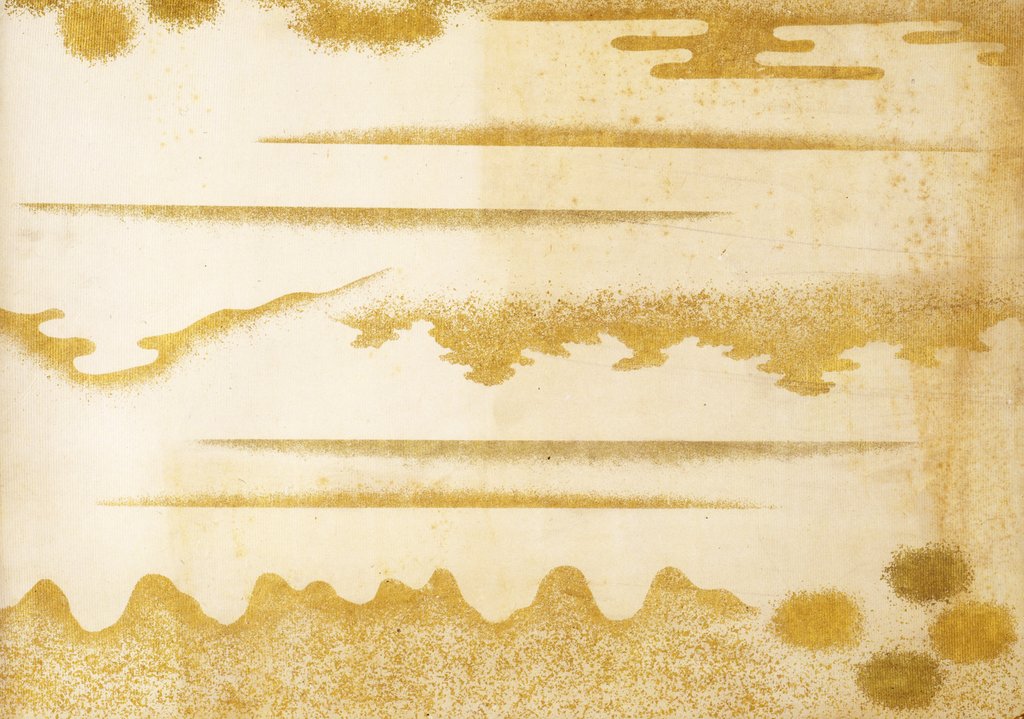 Detail of Gold landscape paper by Unknown