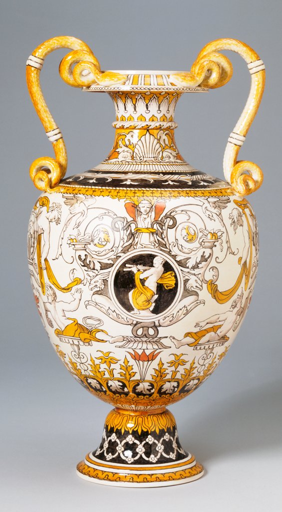Detail of Amphora Vase with snake handles by Alfred George Stevens