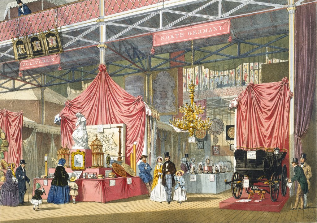 Detail of North Germany at the Great Exhibition by Joseph Nash