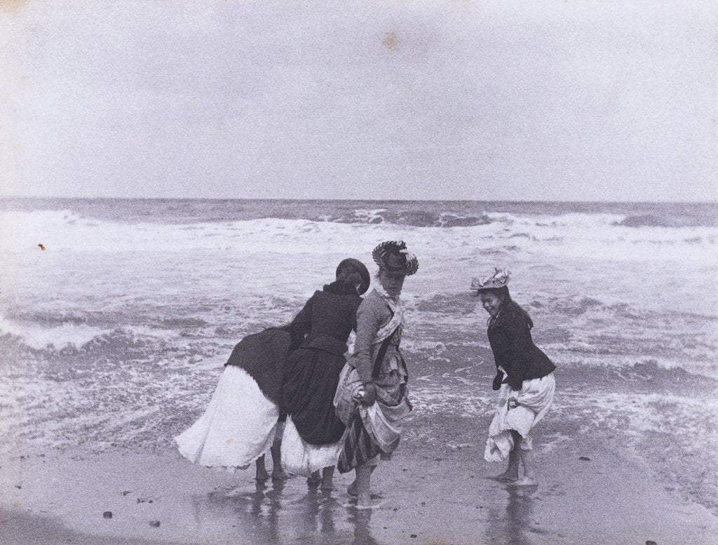 Detail of Girls paddling at Cromer by Paul Martin