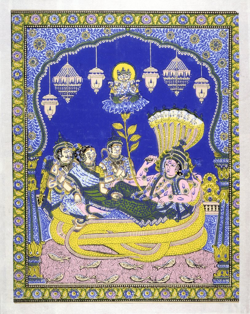 Detail of Hindoo Gods, wallpaper by Allan, Cockshut & Co by Allan