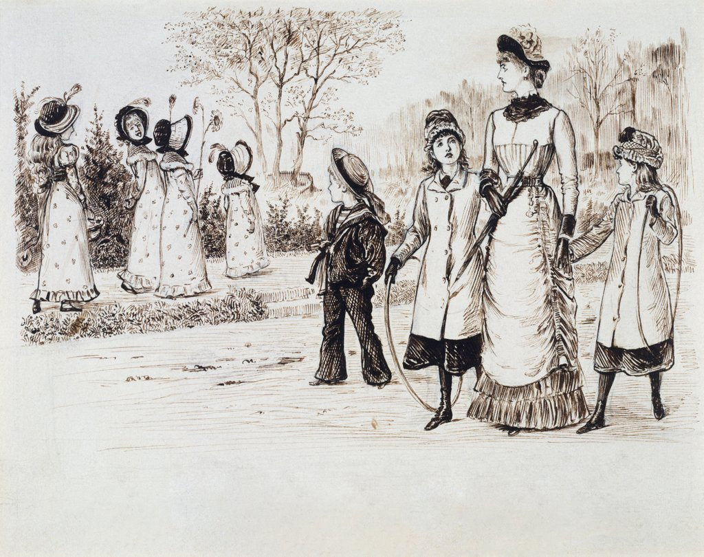 Detail of The Height of Aesthetic Exclusiveness by George du Maurier