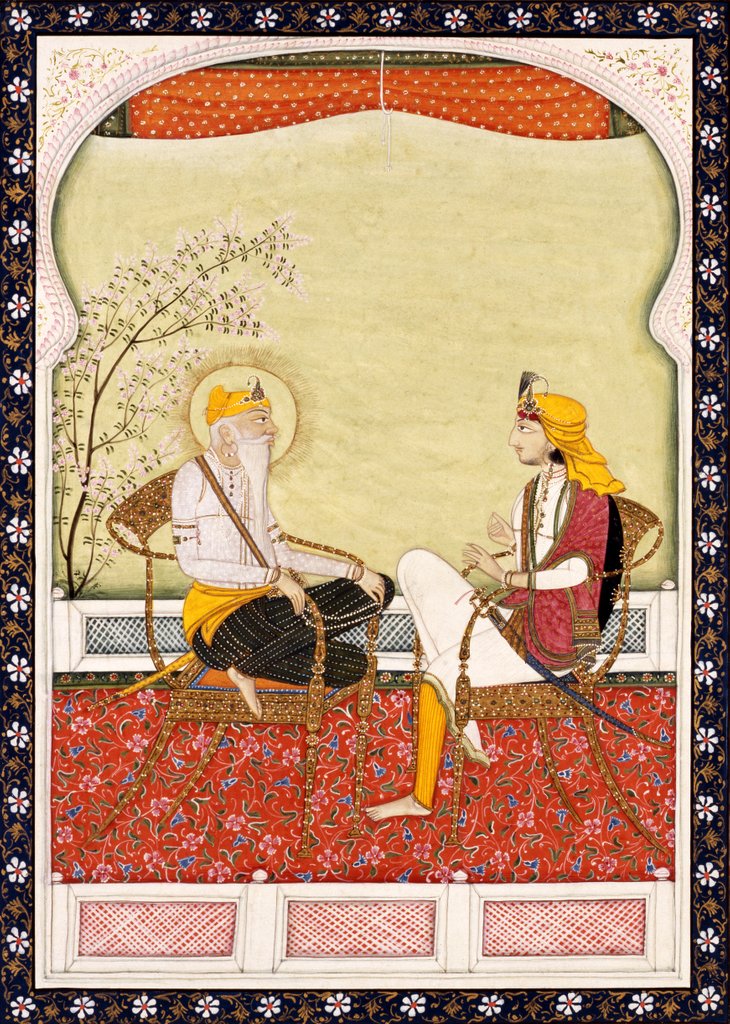 Detail of Maharaja Ranjit Singh. Punjab Plains, India, mid-19th century by Unknown