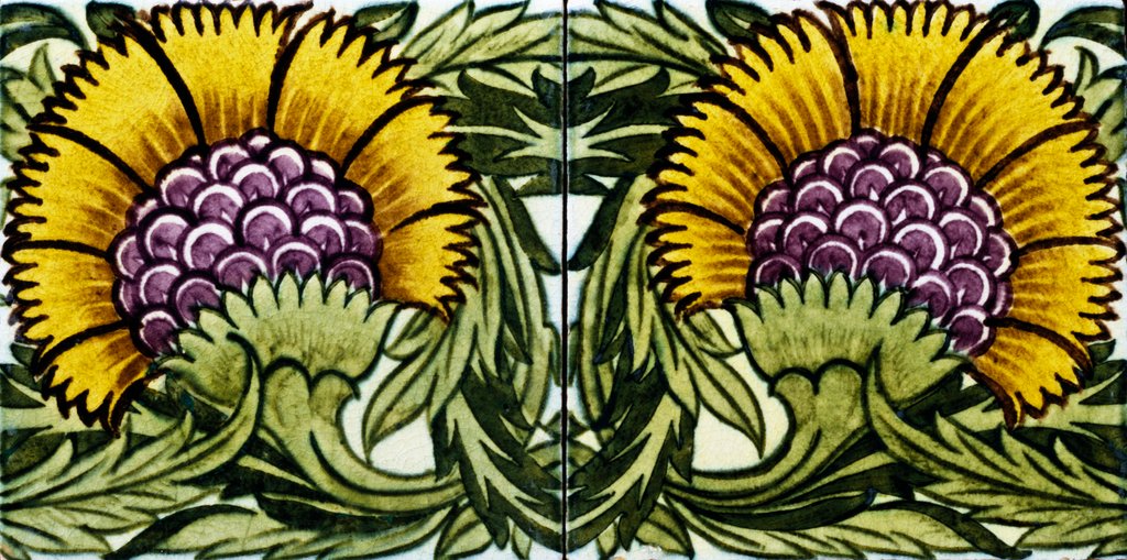 Detail of Tiles by William Frend De Morgan