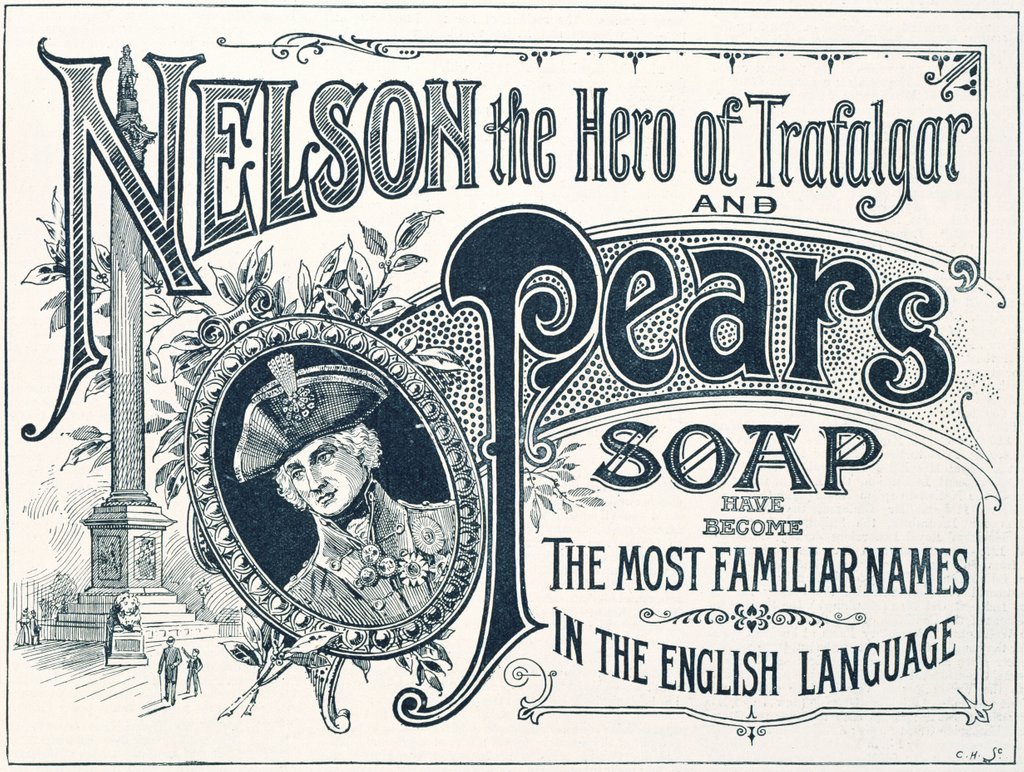 Detail of Advertisement for Pear's Soap by Anonymous