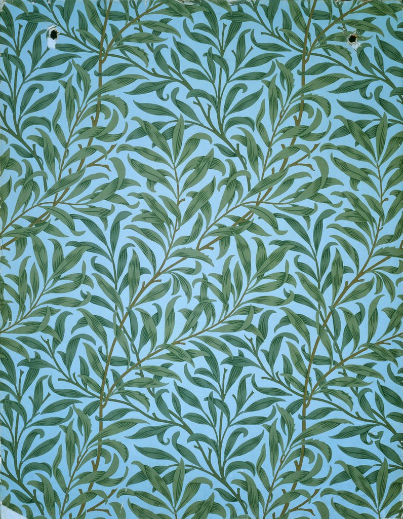 Detail of Willow Bough wallpaper by William Morris