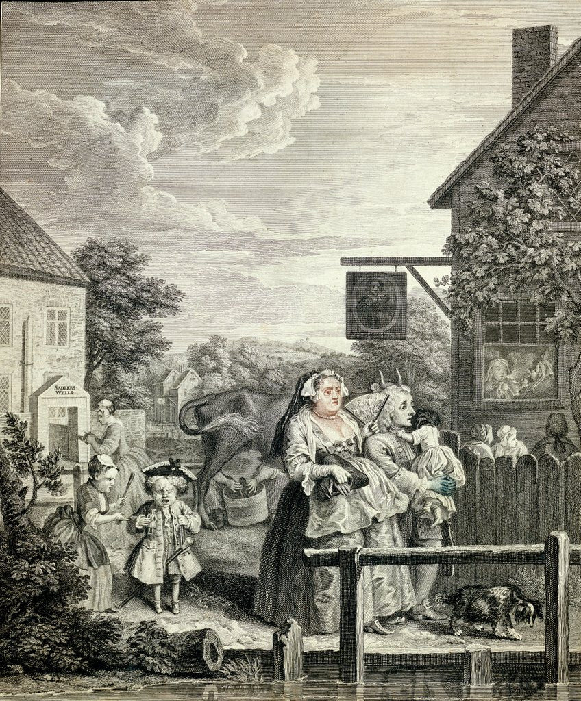 Detail of Evening by Bernard Baron