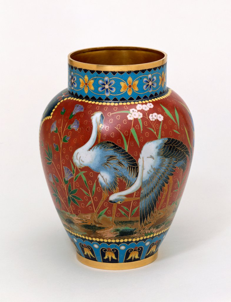 Detail of Vase by Elkington and Co.