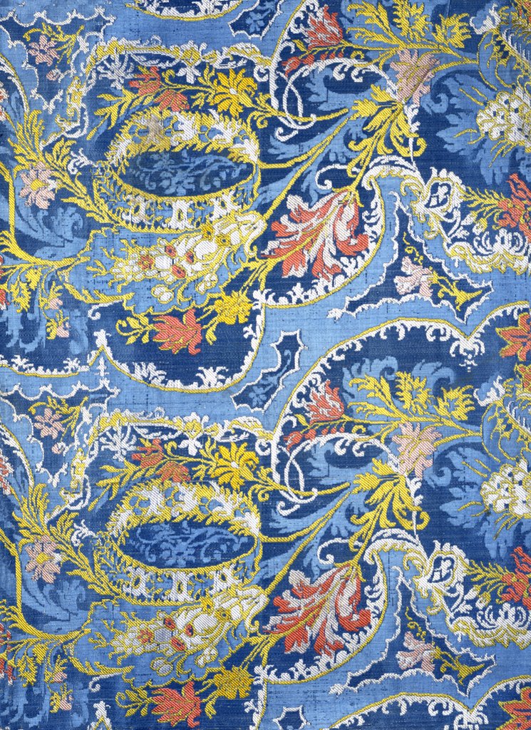 Detail of Dress fabric design by Unknown