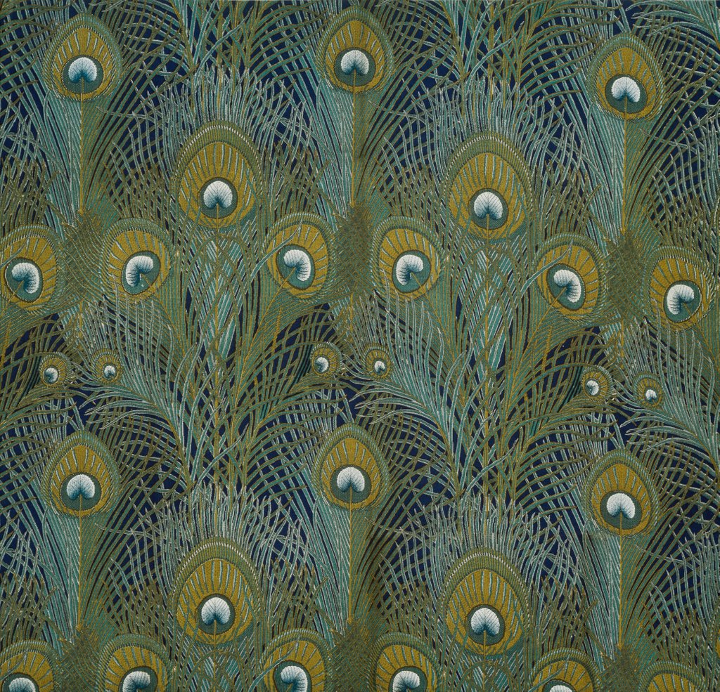 Detail of Peacock Feathers by Arthur Silver