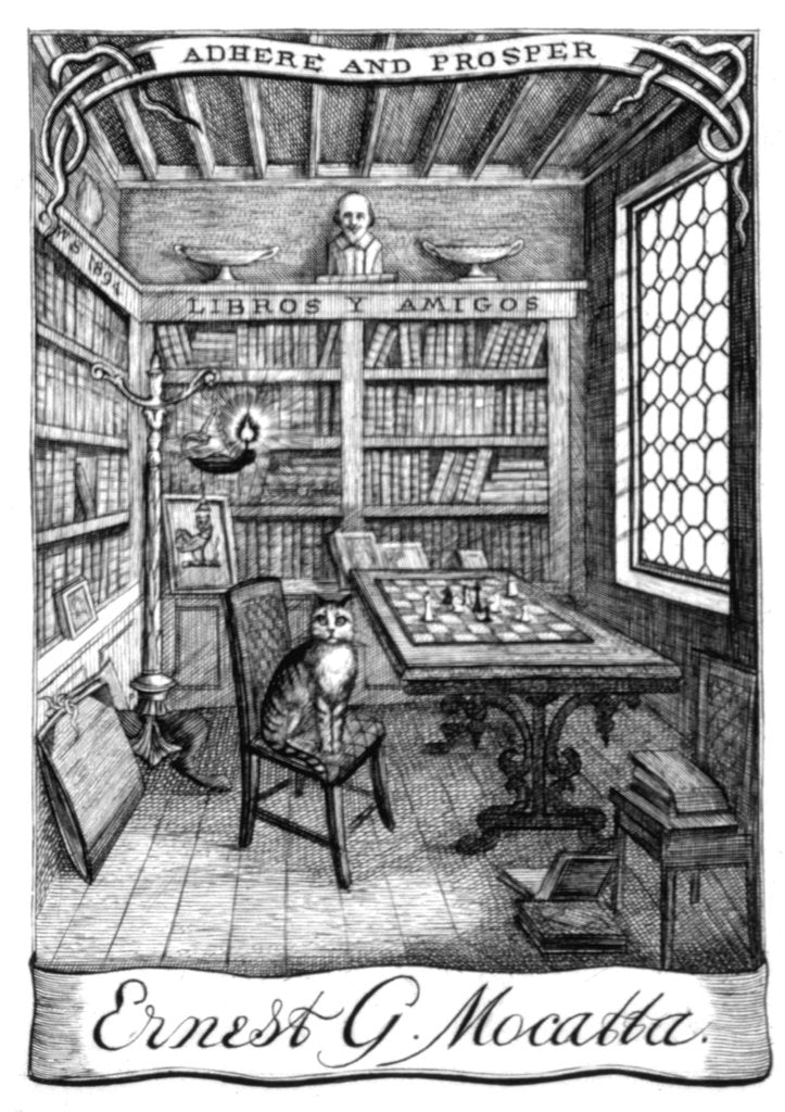 Detail of Bookplate by Charles William Sherborn