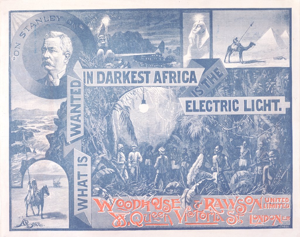 Detail of What Is Wanted In Darkest Africa Is The Electric Light by Arthur Snell