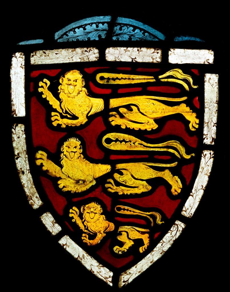 Detail of Coat of arms. England, 14th century by Unknown