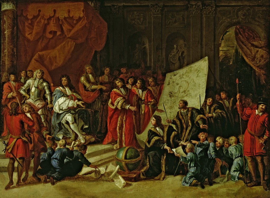 Detail of Charles II Giving Audience at Christ's Hospital by Antonio Verrio