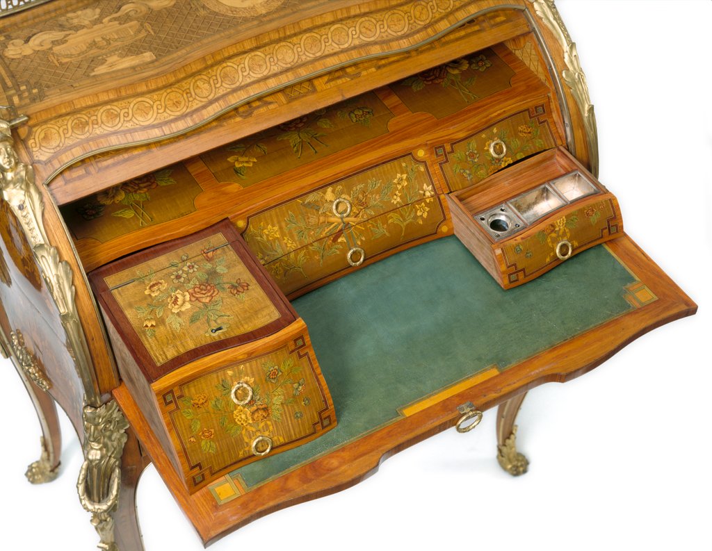 Detail of Top desk and Dressing table. Paris, France, late 18th century by Anonymous