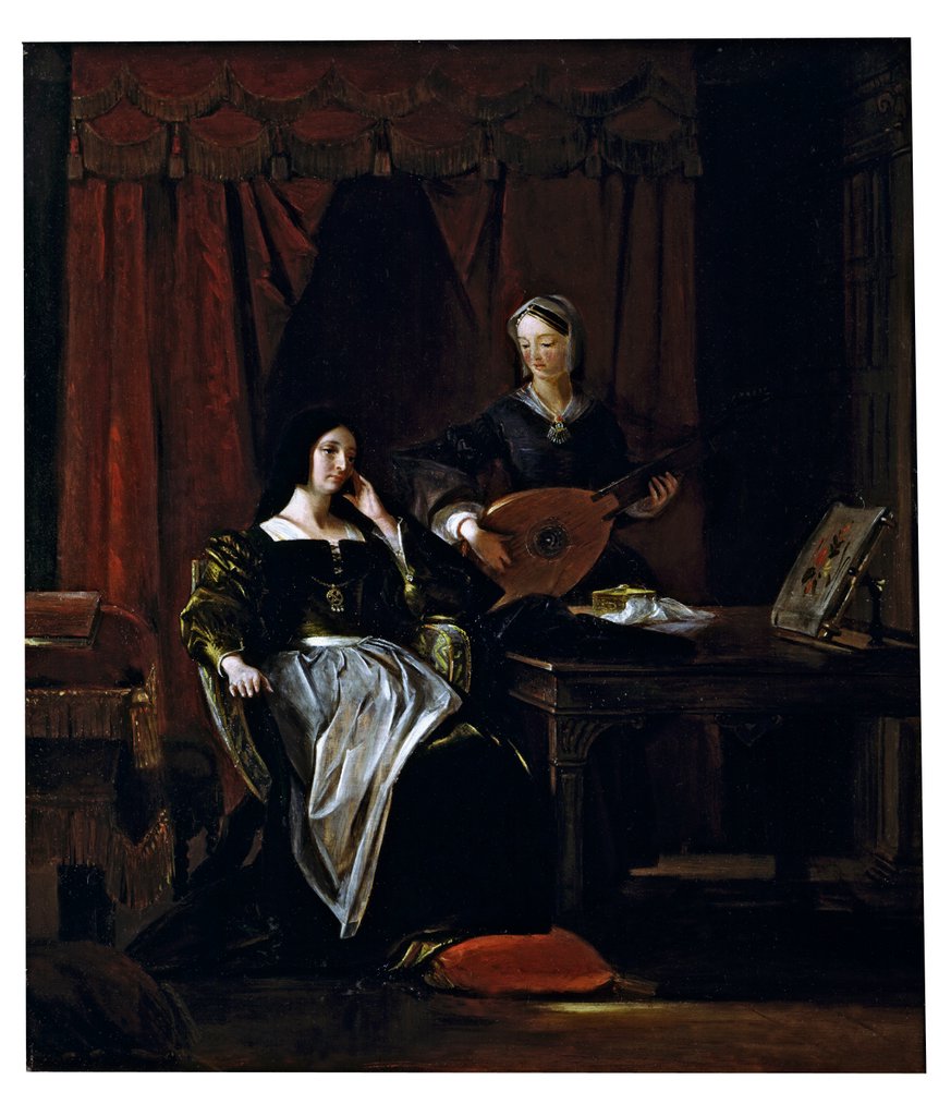 Detail of Queen Katherine & Patience by Charles Robert Leslie
