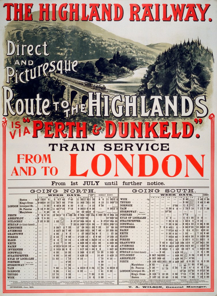 Detail of Railway Excursion Poster by unknown