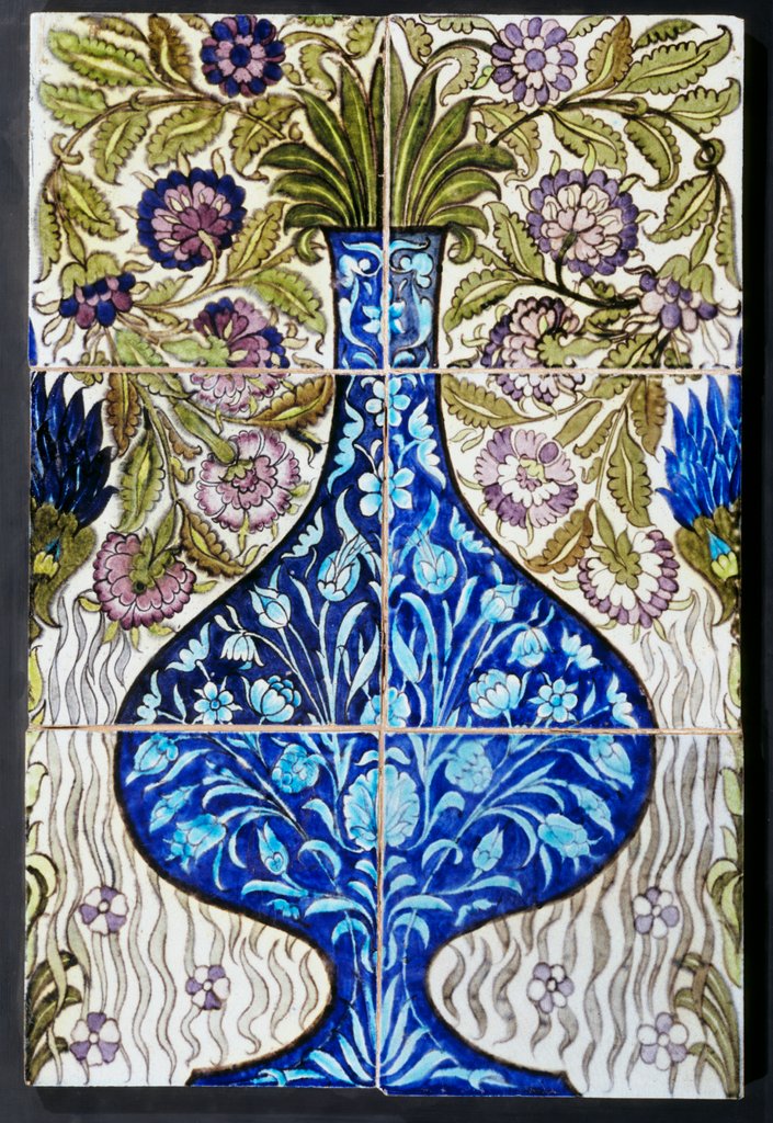 Detail of Tile panel by William Frend De Morgan