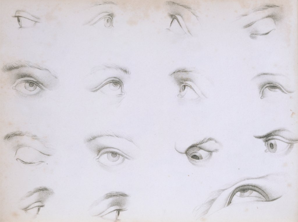 Detail of Eyes. London, England, 1805 by Anonymous
