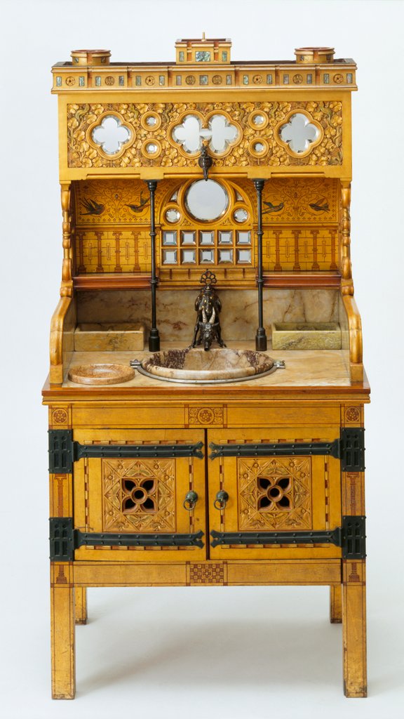 Detail of Vita Nova Washstand by William Burges