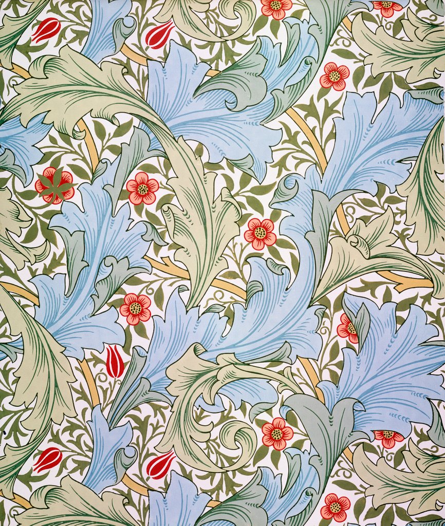Detail of Granville wallpaper by John Henry Dearle