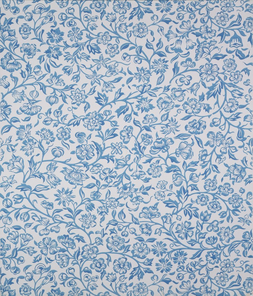 Detail of Merton wallpaper by William Morris