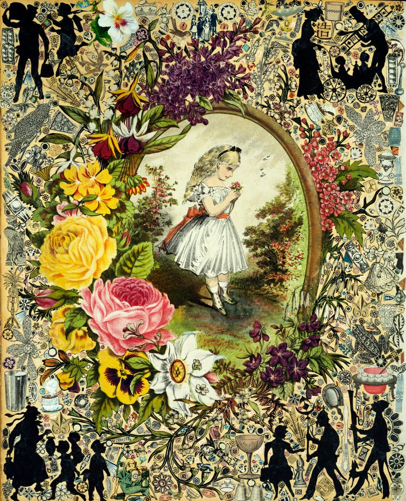 Detail of Girl Holding a Posy by Unknown