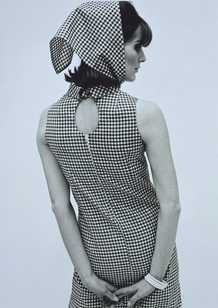 Detail of Paulene Stone in a Biba dress by John French