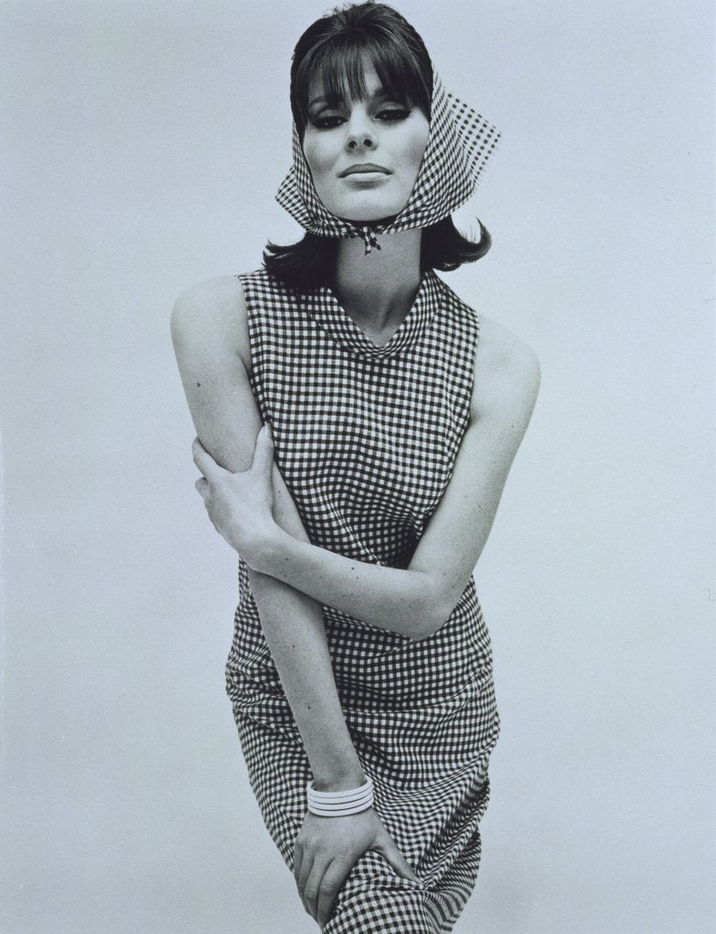 Detail of Paulene Stone in Biba dress by John French