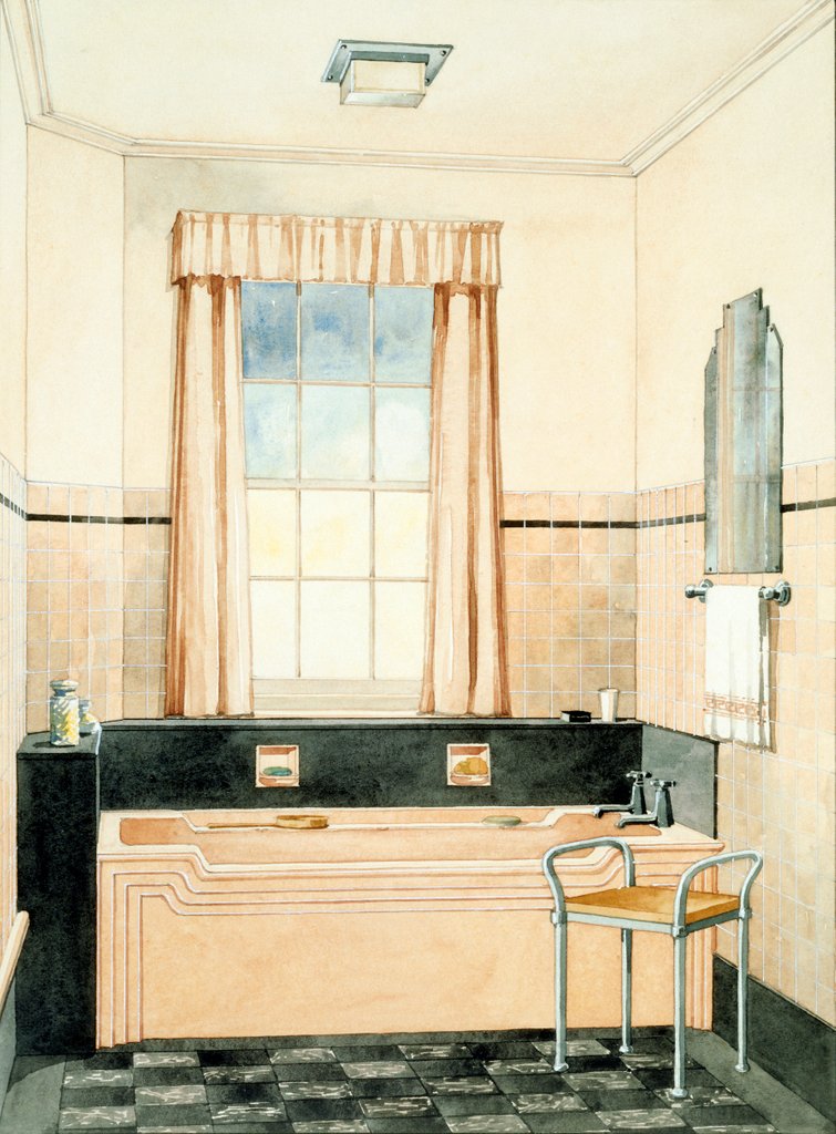 Detail of Design for a Jazz Bathroom by Unknown