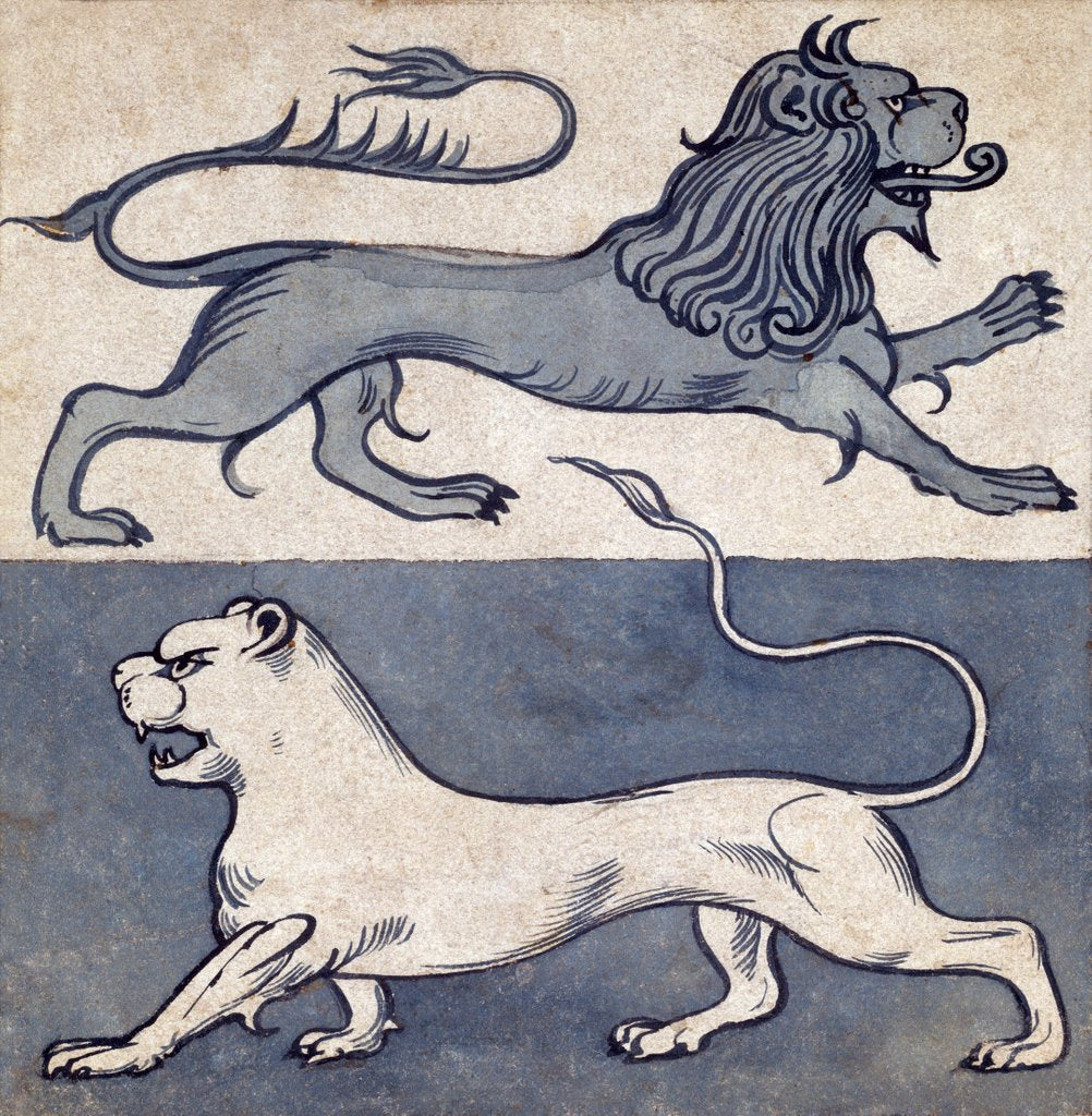 Detail of Lions by William Frend De Morgan