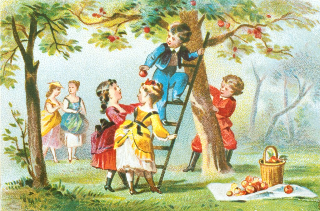 Detail of Victorian Christmas Card. England, 19th century by Anonymous