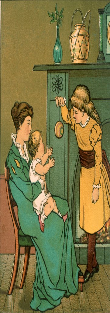 Detail of Victorian Christmas Card. England, 19th century by Anonymous