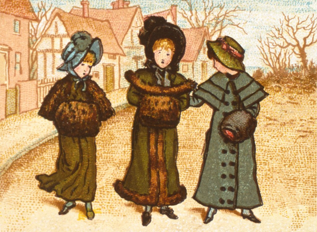 Detail of Victorian Christmas Card. England, 19th century by Anonymous