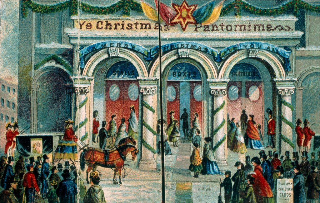 Detail of Victorian Christmas Card. England, 19th century by Anonymous
