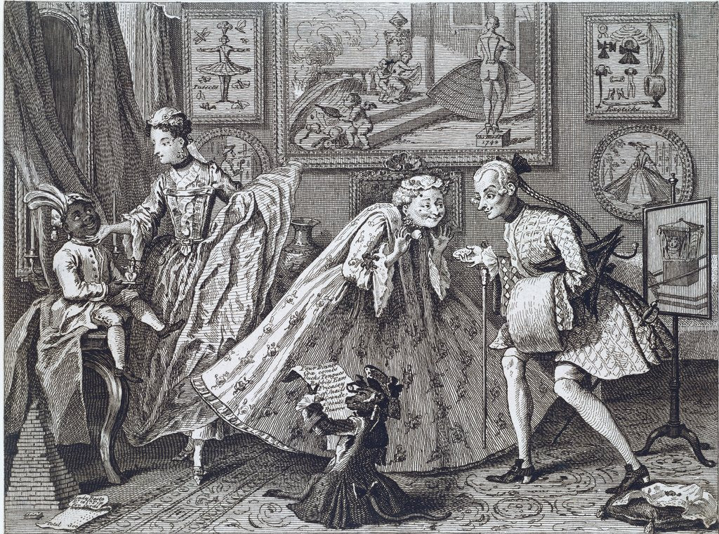 Detail of A Taste in High Life by William Hogarth