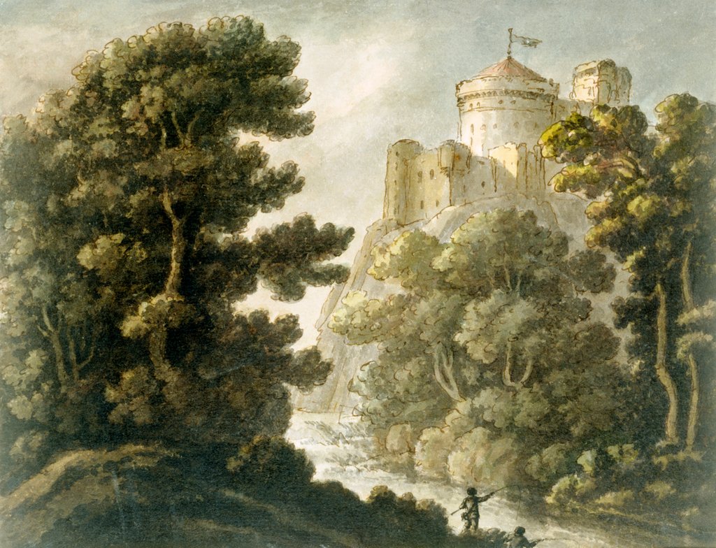 Detail of A Castle on a Cliff by Unknown