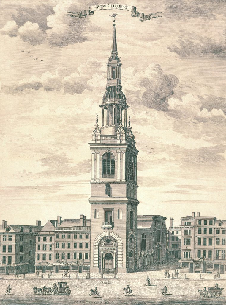 Detail of Bow Church in Cheapside by Unknown