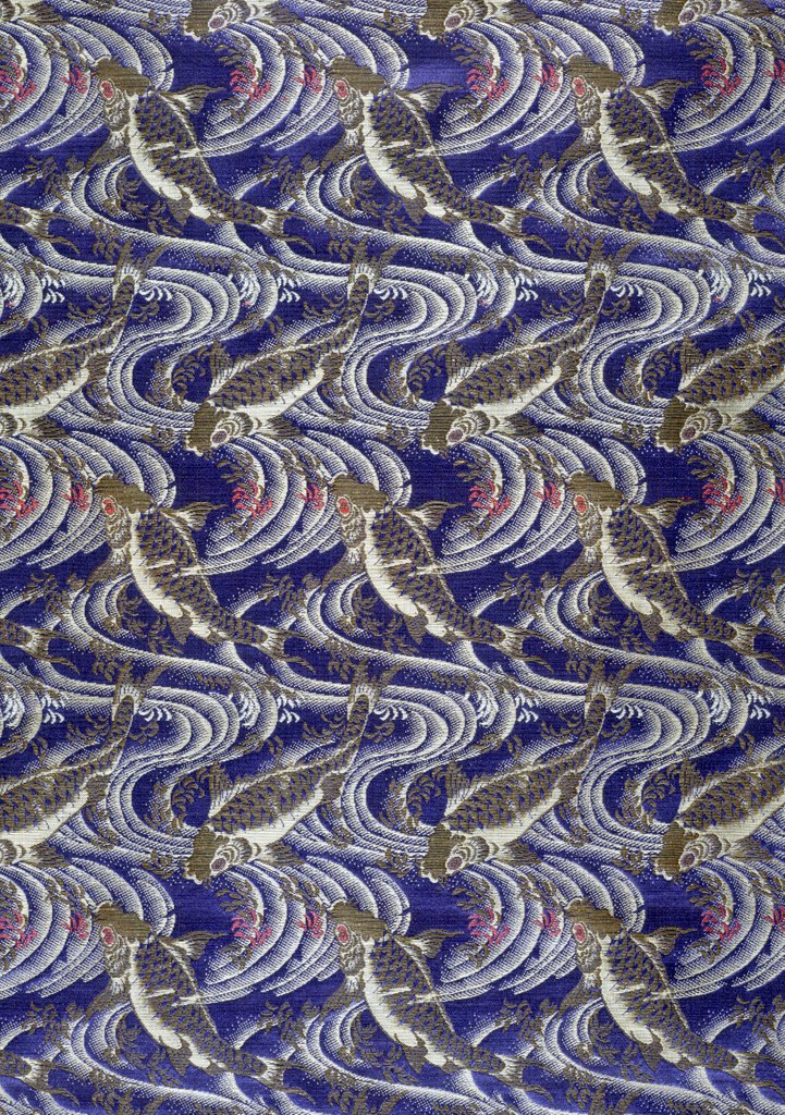 Detail of Length of silk by Unknown