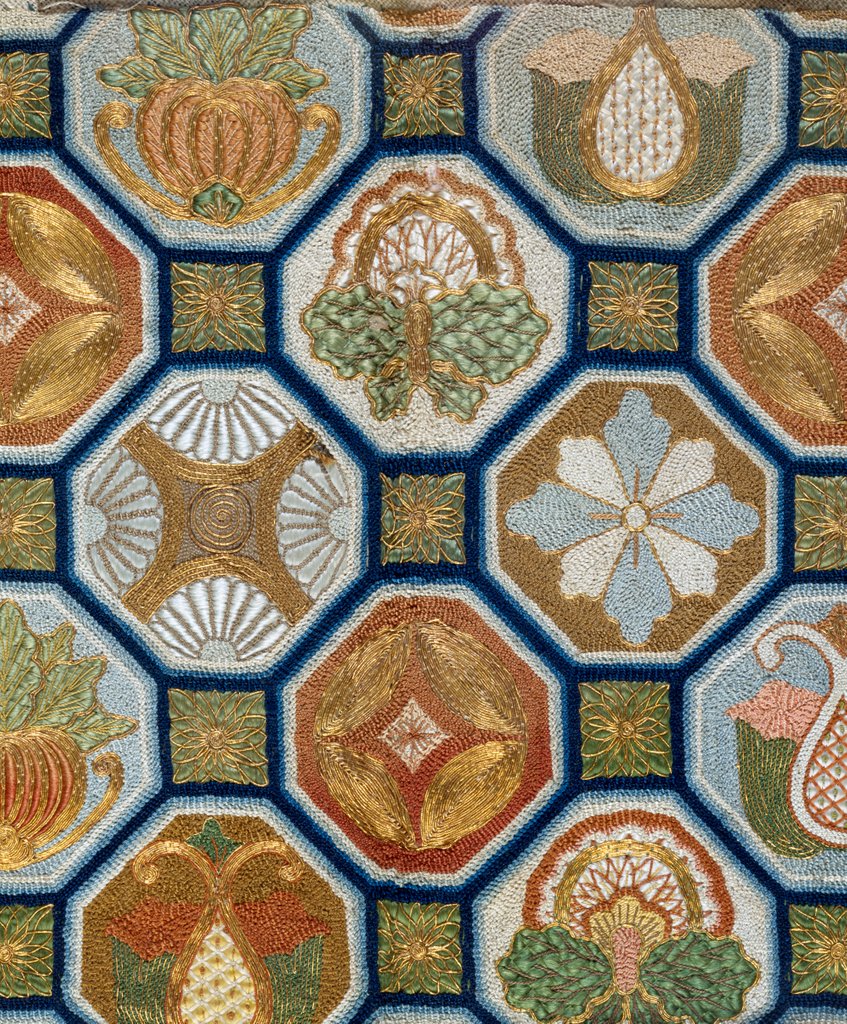 Detail of Temple altar cloth, detail. Japan, 19th century by Unknown