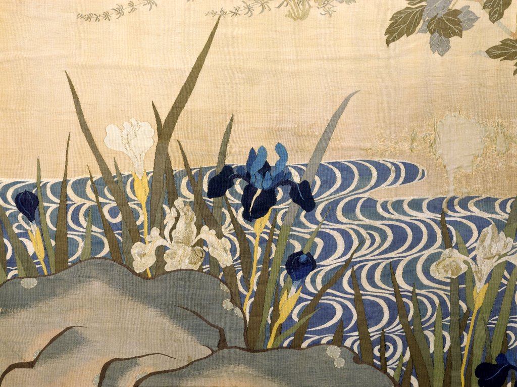 Detail of Irises by Unknown