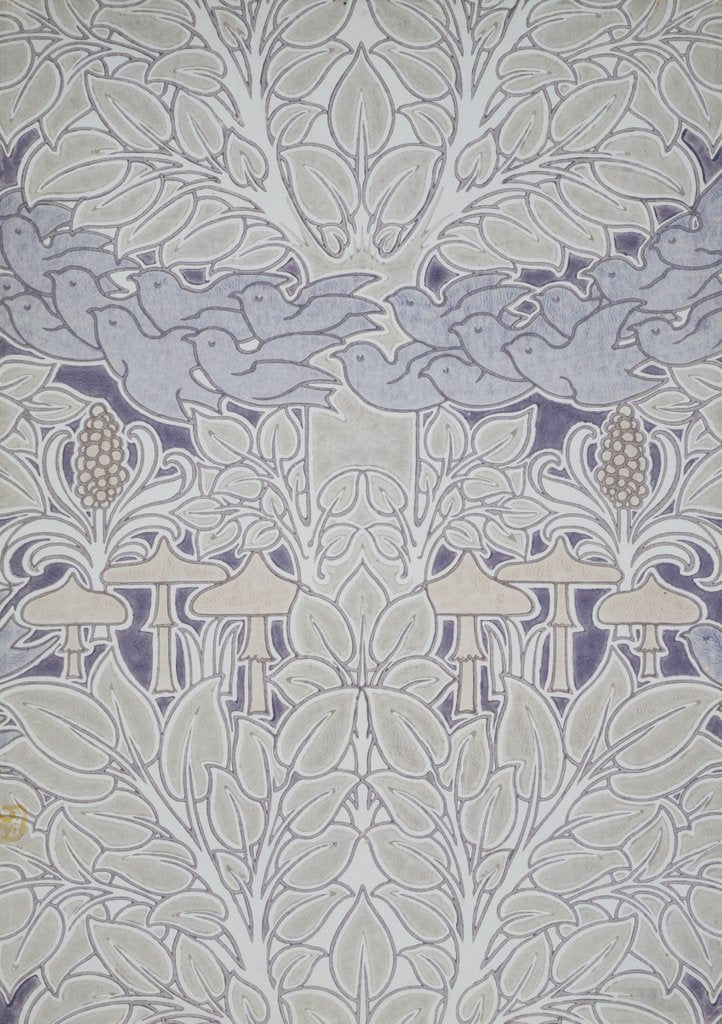 Detail of The Fairyland Design wallpaper by Charles Francis Annesley Voysey