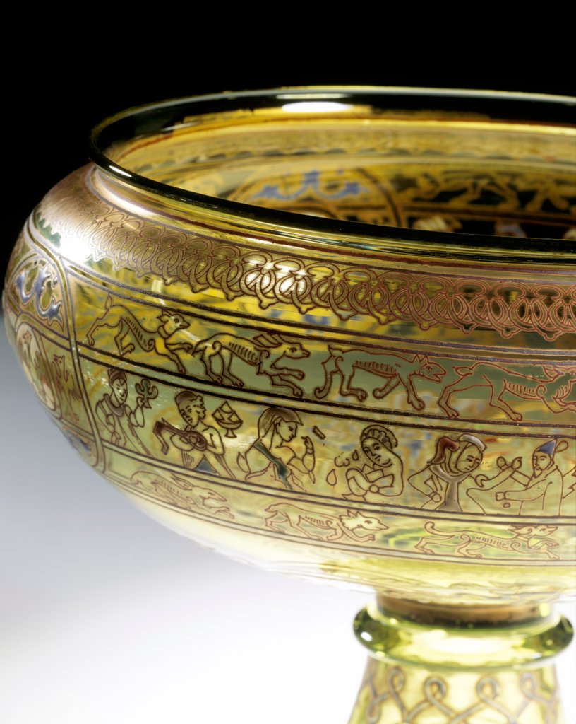 Detail of Standing bowl by Philippe-Joseph Brocard