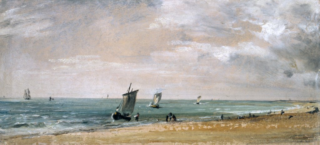 Detail of Brighton Beach by John Constable