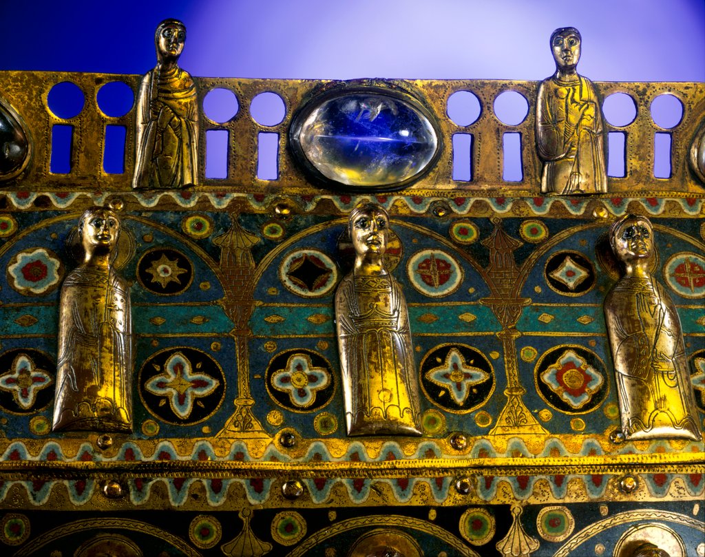 Detail of Reliquary casket. Limoges, France, 13th century by Unknown