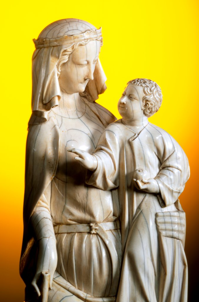 Detail of Virgin and Child. Paris, France, early 14th century by Anonymous