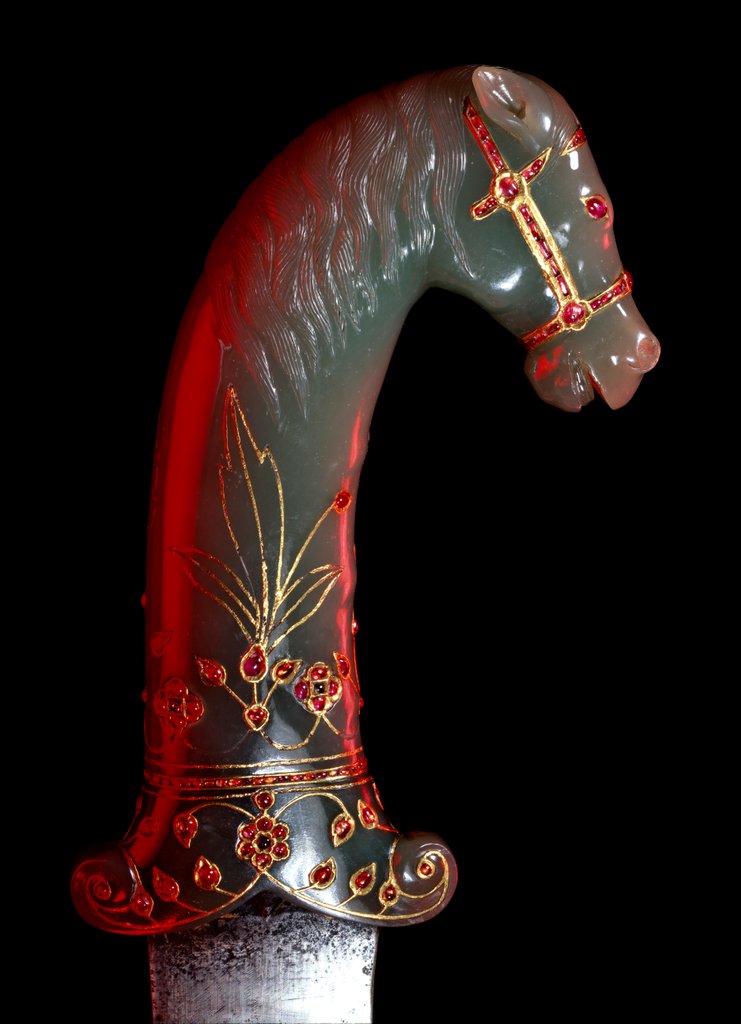 Detail of Dagger and scabbard, detail. India, late 17th century by Unknown
